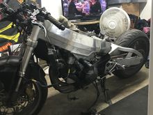 To past the time and get my baby fixed up right! All wiring redone, fork seals, tail light, fluids, and deep clean! Can’t wait to get her back on the road.