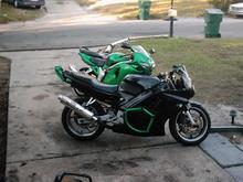my cbr and my boys sv650