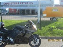 Your bike next to a beer delivery truck