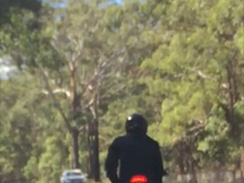 Family ride down the New England Highway through the granite belt