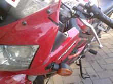 a few mounths after buying it, a wet day and "CRASH" broke most of the fairings, bent all indicators and gear selector :(