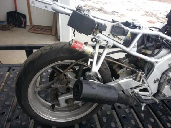Right Side rear on Trailer