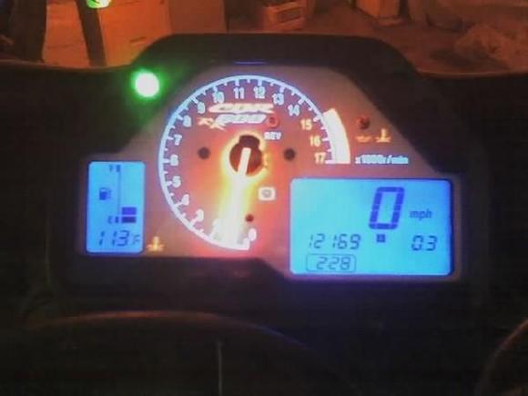 Blue LED's by Tripage and gauge overlay bought from ebay