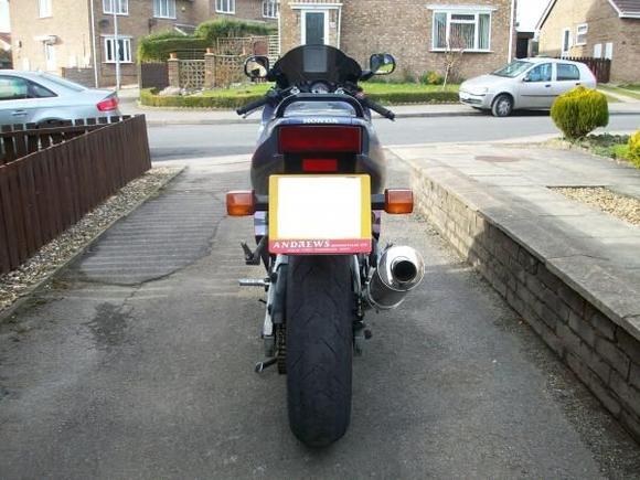 CBR600 F2 with 180 tyre pic 2