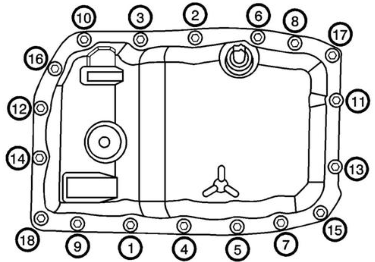 Torque sequence, 80 in-lb