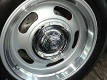 New Corvette style 17" aluminum rally wheelz and drilled and slotted rotors...