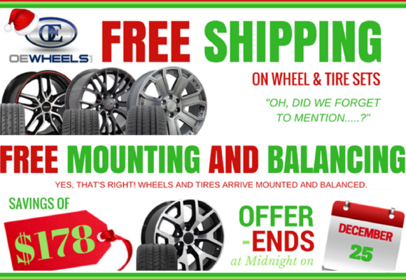 wheel and tire sale, free shipping, free mount and balance