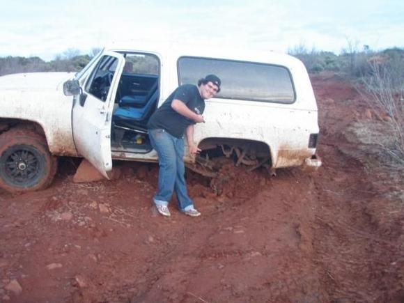 broke axle shafts wheelin