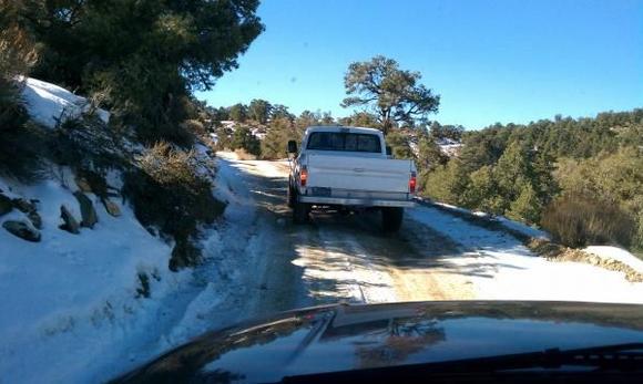 My buddy's 72 3/4ton near Big Bear.