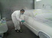 laying down some white