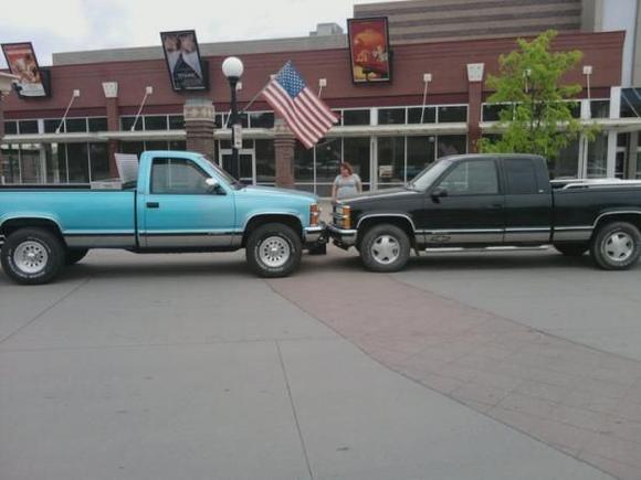 My 1994 k1500 and brother 97 silverado
