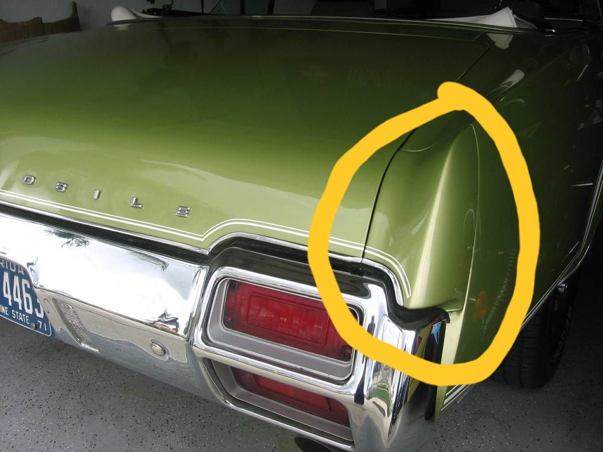 Help! 71 cutlass supreme rear quarter panel Extension