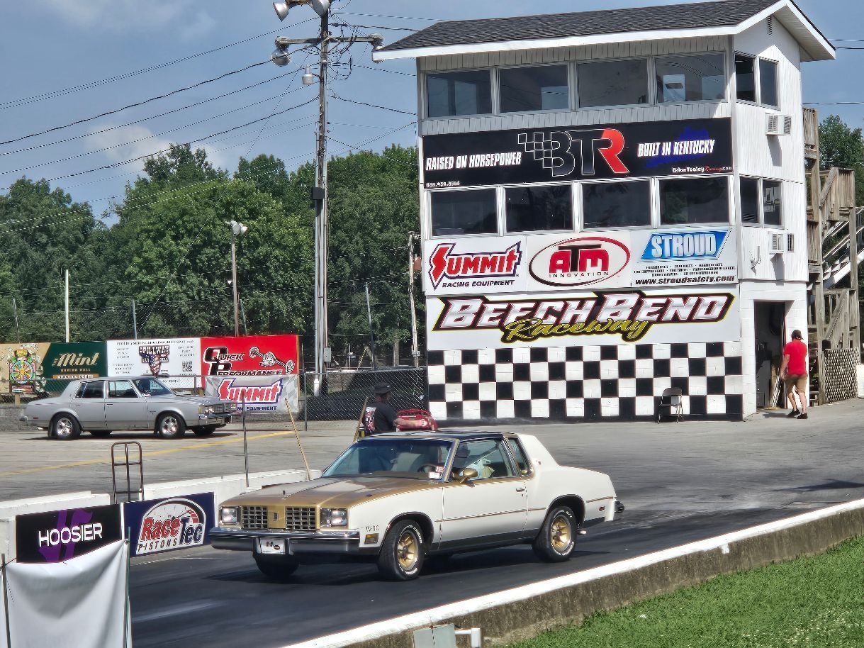 This just in, staging for the Semi-Finals, I lost to the 4 door in the back, which went on to win it all.