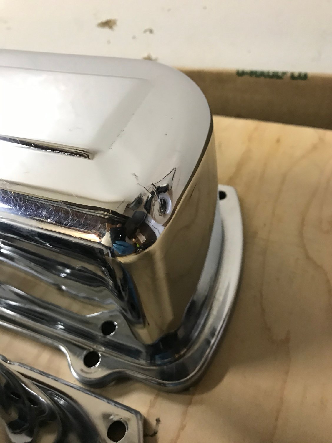 Moroso Tall Chrome Oldsmobile Valve Covers 68300 used