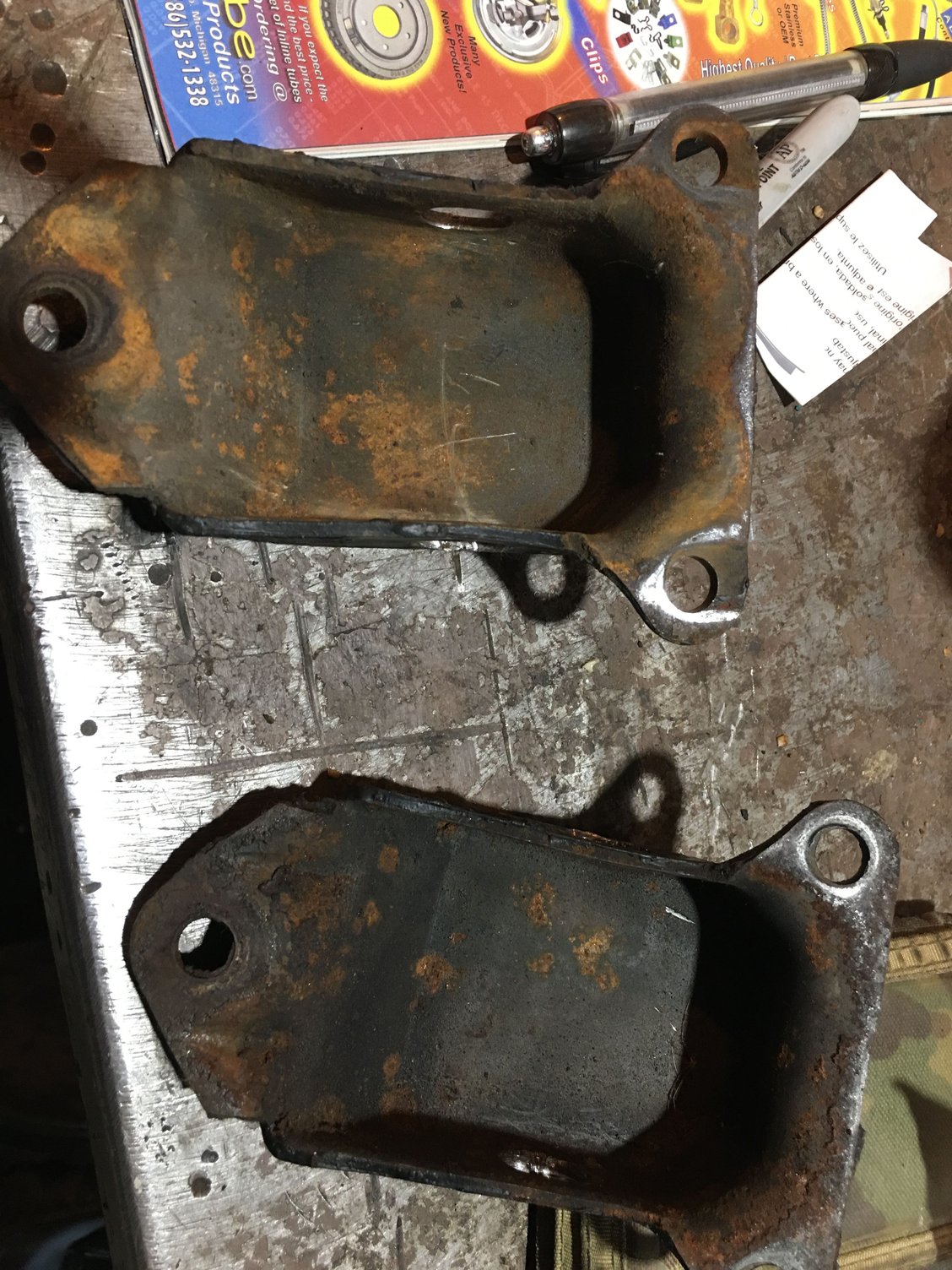 Motor mount to frame bracket identification?