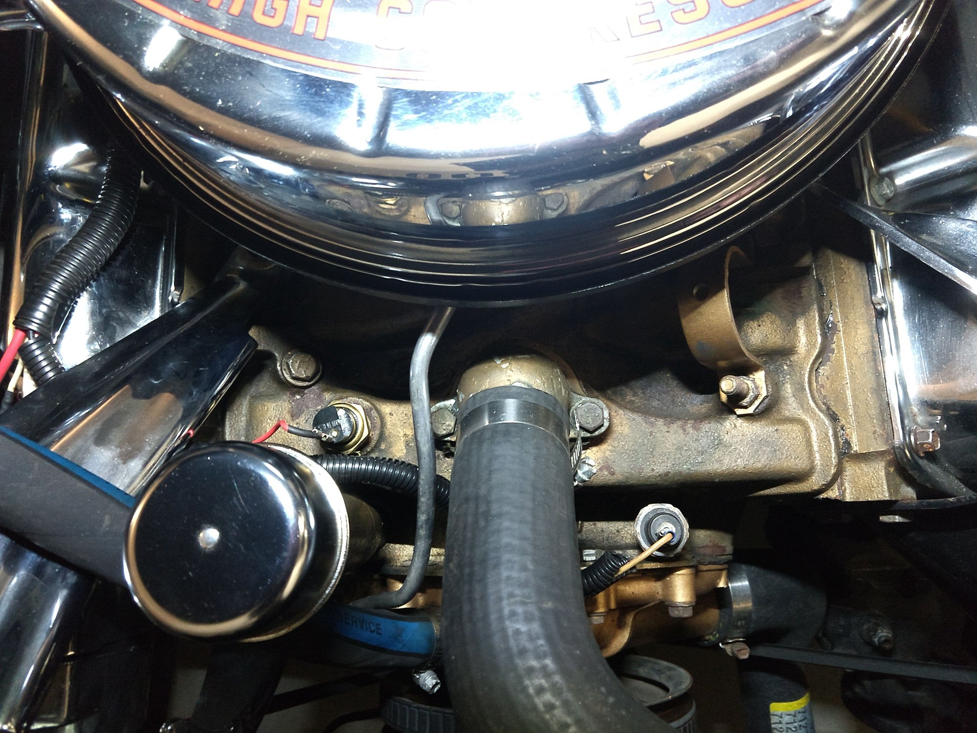 Oil pressure and temp ports on 330 for electric gauges