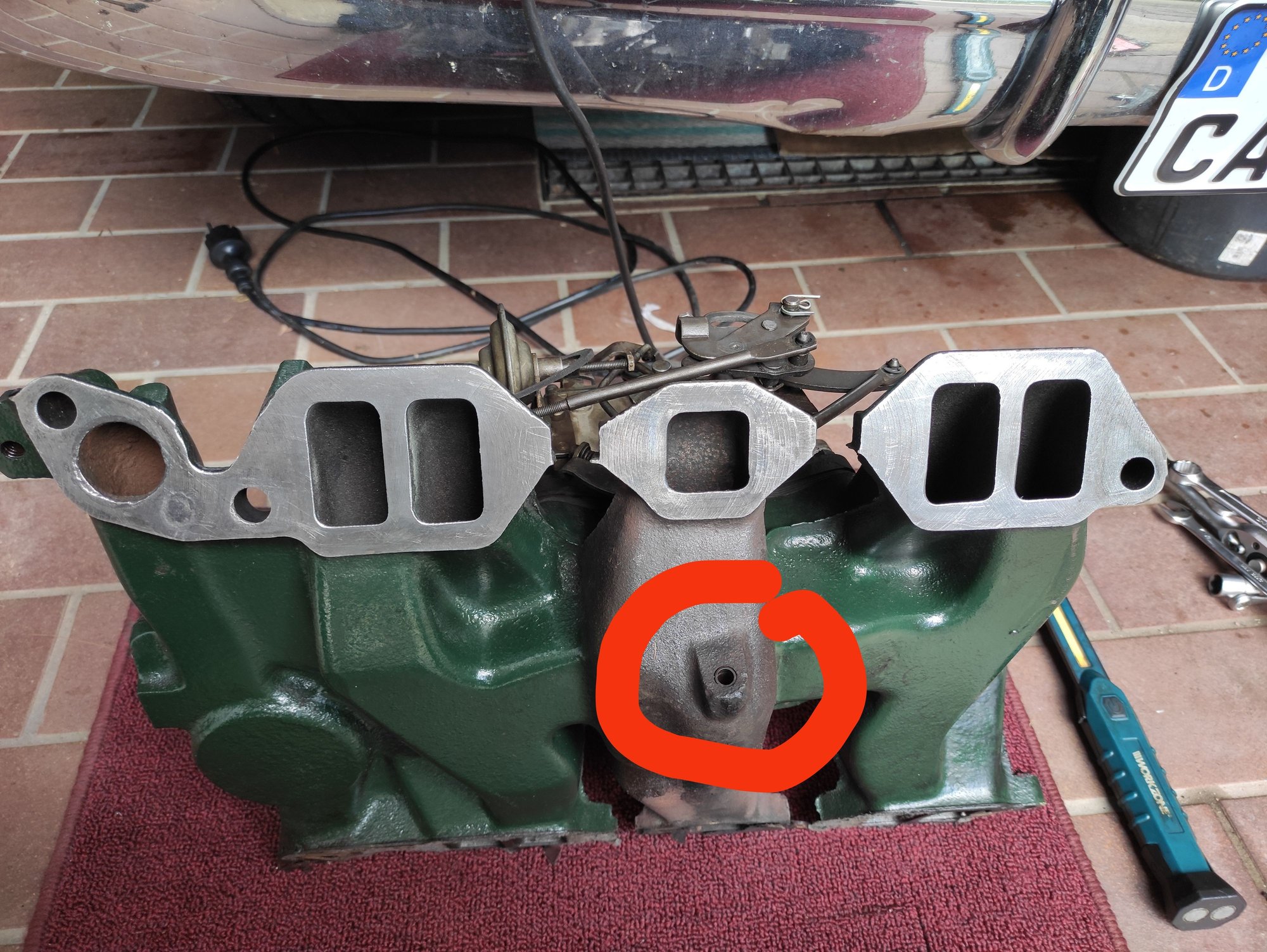 1956 Intake Manifold Hot Air Tube