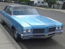 1970 Olds 98 daily driver  Original vinyl top with new paint and new wheels/rubber Numerous new parts, rebuilt 455 engine and TH400 transmission and infinite amount of labor hours