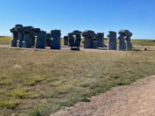 Carhenge. A must pilgrimage. Legend has it steal parts and your Olds will be cursed forever