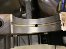 Crank side of bearing