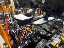 350 and completed frame w rebuilt rear end.