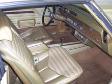 Gold interior all original except for the drivers seat.