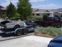 cab and chassis reunited and on the way to the body shop