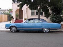 1968 Ninety Eight Town Sedan, after new paint and vinyl roof, November 2010.