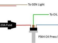 Electric choke wiring oil press switch