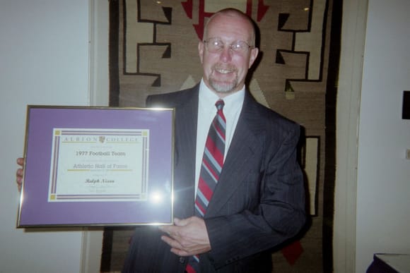 2005 - Induction Ceremony into Albion College's Athletic Hall of Fame