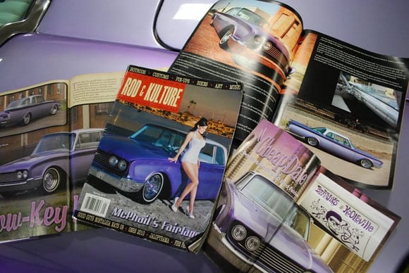magazines which had a full feature on my '60 fairlane kustom...