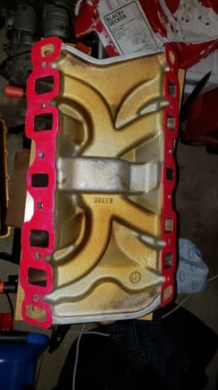 Red on the intake manifold