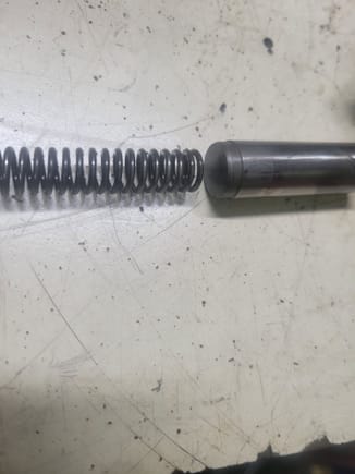 Should the spring push against the solid end 