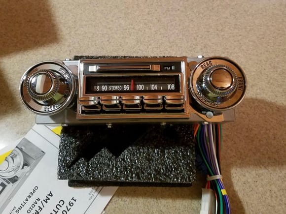 Finally! After four months of waiting my new radio from Mike Hagan is here. Now the wiring holdup is done and progress resumes. Amazing how it’s not money that stops you sometimes it’s parts. 