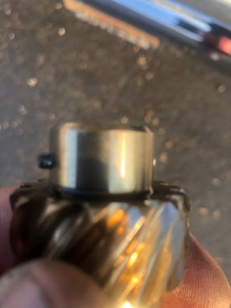 I was sweating bullets worried about the other pieces of the roll pin getting caught in places that could do some serious damage. Turns out my concerns are unwarranted, the rest of the roll pin is still in the gear!!!!
