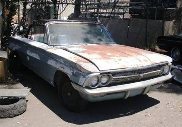 Blue 1962 F-85 Convertible Parts Car.