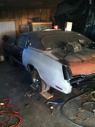 How the car looks as of 01/06/2013. New quarter panels. Whole underside of car was degreased, hand sanded, and sprayed with POR-15.