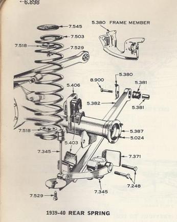 39-40 Rear Suspension. looking for 5.403 (4) &amp; 5.406 (2)