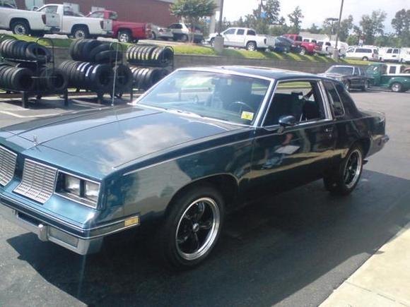 my 85 olds with my new 17&quot; american racing torque thrust rims