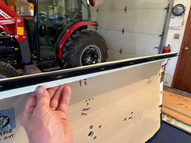 The beltline seal is installed 