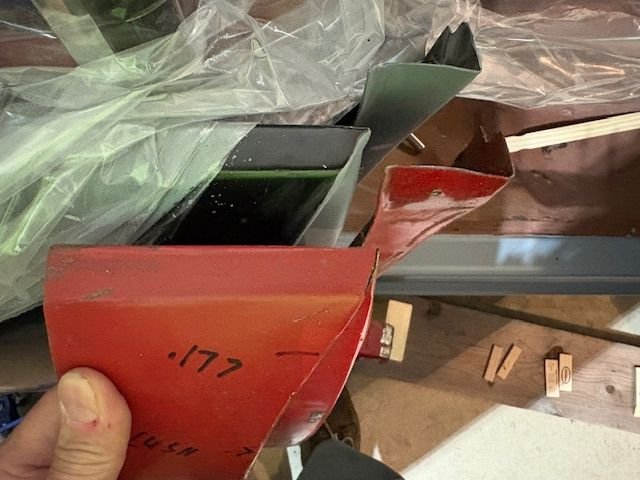 So, I retrieved the old QP and compared new,to old. The new QP has a much sharper profile that caused the inner door metal to collide.