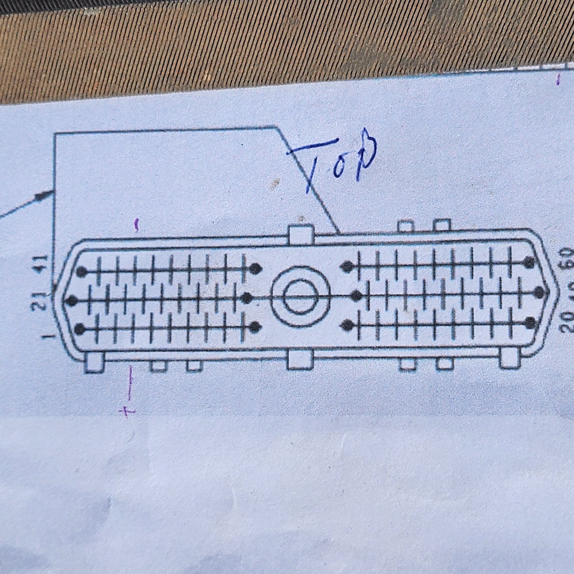 Closer up of the same connector