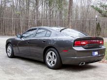 I like the the touring look of no spoiler. Dodge did a fantastic job. Window tint and wax jobs are the only exterior mods that will happen.