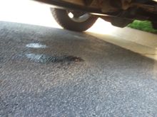 No leaks near wheels/tires
