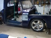 The front tire is just sitting, so no suspension in the front. This is close to where I would like it to be. 