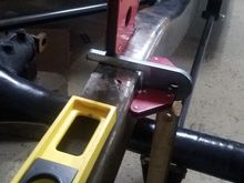 Upper rear shock mount. Im not welding it yet. Just checking it out. 