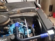 A better shot of the radiator closeout I made. Not perfect, but Itll work. 