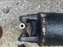 front u-joint sheared in half i don’t have a picture of the other broken piece of the joint. 