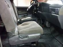 my old seats were jacked so i ended up getting a new pair of seats out of a few late 2nd gen dodges. mounting bolts matched in the back but i had to drill new holes in the chair mounts. overall im impressed with the outcome. no more worries about leaks and way more comfier seats :)