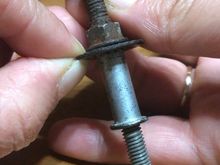 This is what the bolt looks like but really this is broken, I’m just holding 2 broken pieces together to show what it would look like intact 😔